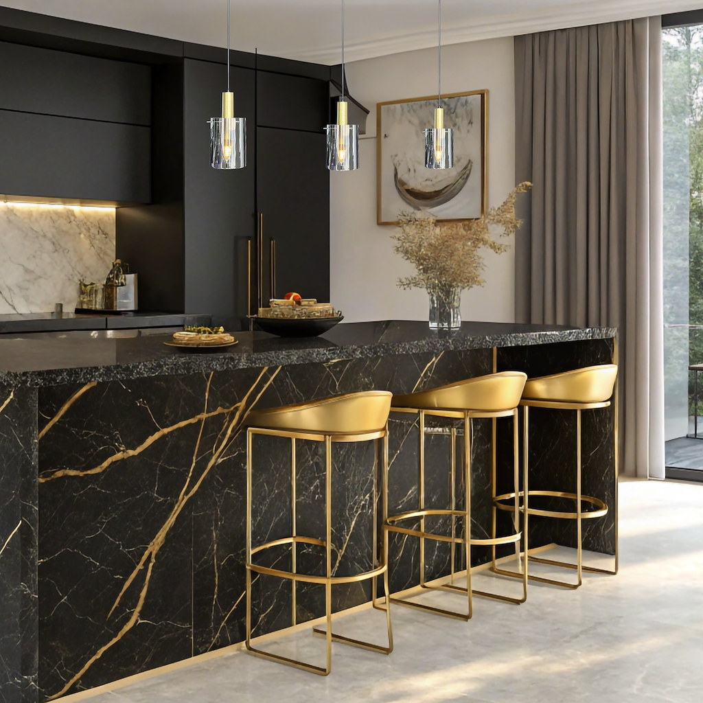 Pendelleuchte ARCADIA Gold (3x E27) - Milagro