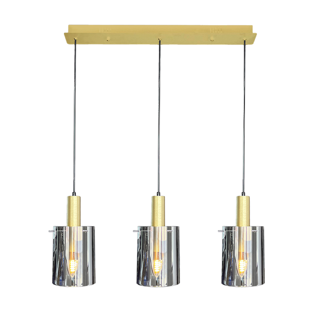 Pendelleuchte ARCADIA Gold (3x E27) - Milagro