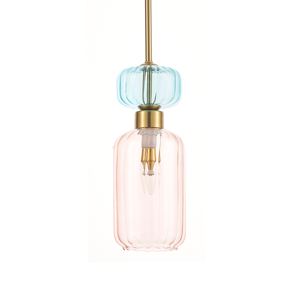 Pendelleuchte MOLLY Rosa, Pink (1x E14) - Milagro