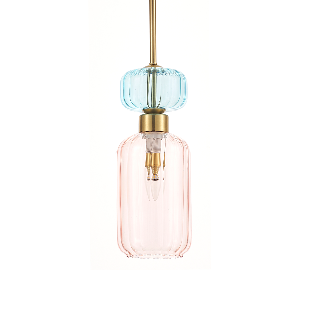 Pendelleuchte MOLLY Rosa, Pink (1x E14) - Milagro