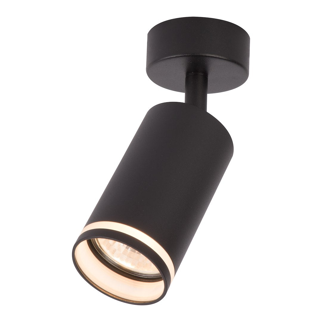 Decken Spot / Strahler RING Schwarz (1x GU10) - Milagro