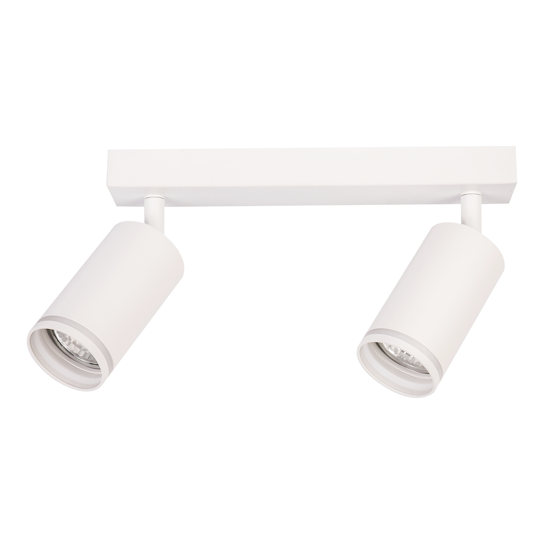 Decken Spot / Strahler RING Weiß (2x GU10) - Milagro