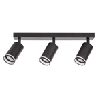 Decken Spot / Strahler RING Schwarz (3x GU10) - Milagro