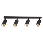 Decken Spot / Strahler RING Schwarz (4x GU10) - Milagro