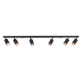 Decken Spot / Strahler RING Schwarz (6x GU10) - Milagro