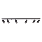 Decken Spot / Strahler RING Schwarz (6x GU10) - Milagro