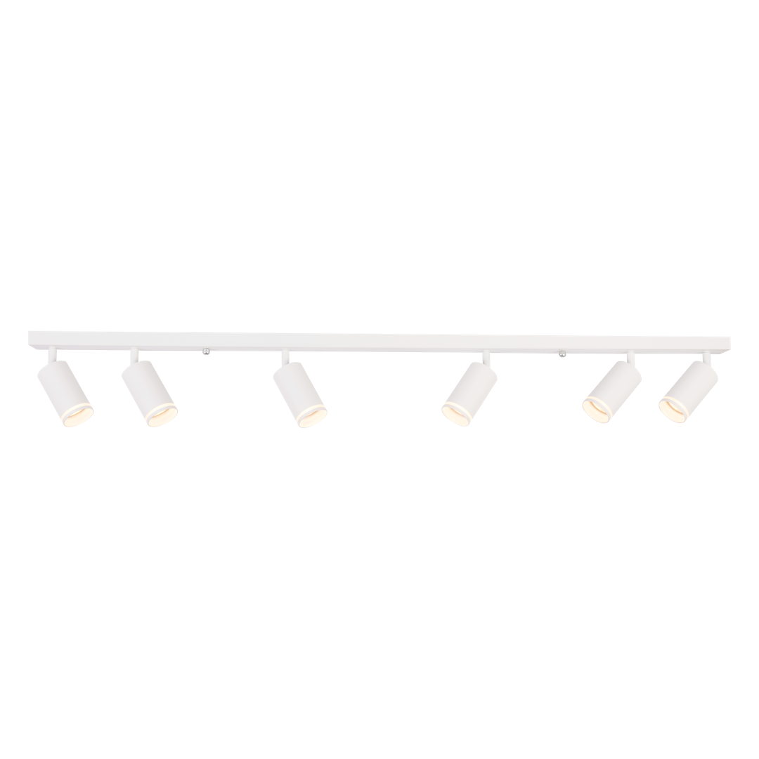 Decken Spot / Strahler RING Weiß (6x GU10) - Milagro