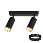 Deckenleuchte Spot / Strahler MICA Schwarz & Gold (2x GU10) - Milagro