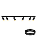 Deckenleuchte Spot / Strahler MICA Schwarz & Gold (6x GU10) - Milagro