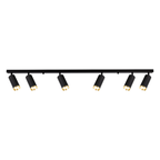 Deckenleuchte Spot / Strahler MICA Schwarz & Gold (6x GU10) - Milagro