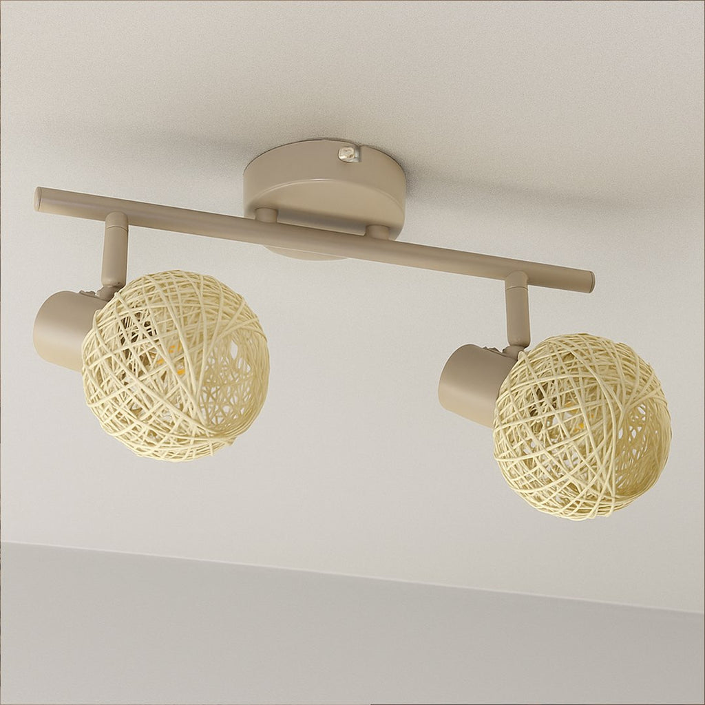 Deckenleuchte DEX (2x E14) Beige / Kaschmir - Milagro