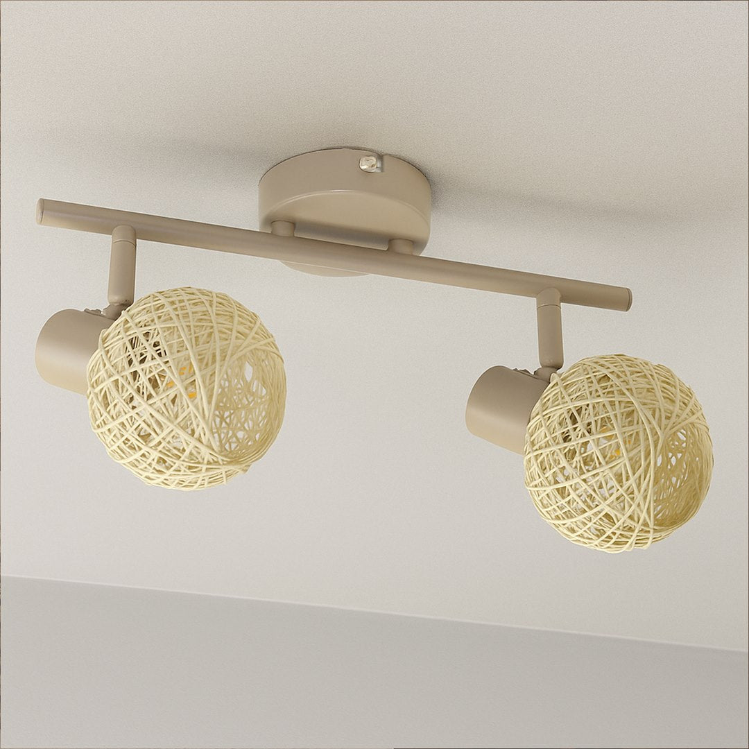 Deckenleuchte DEX (2x E14) Beige / Kaschmir - Milagro