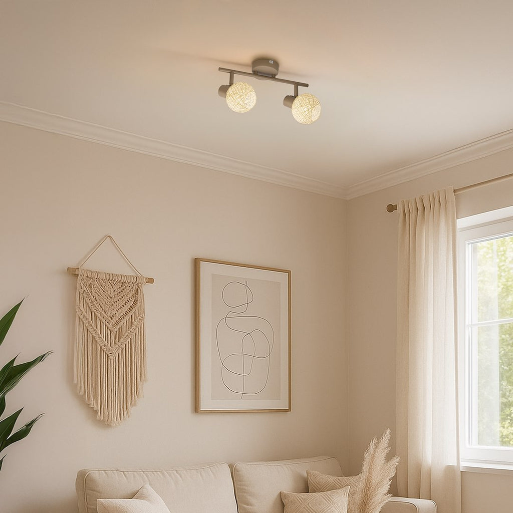 Deckenleuchte DEX (2x E14) Beige / Kaschmir - Milagro
