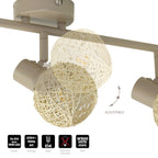 Deckenleuchte DEX (3x E14) Beige / Kaschmir - Milagro