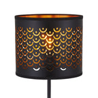 Stehleuchte MORGAN (1x E27) Schwarz & Gold - Milagro