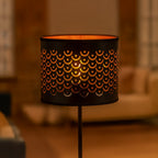 Stehleuchte MORGAN (1x E27) Schwarz & Gold - Milagro