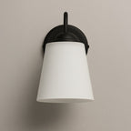 Wandleuchte PAFOS Schwarz & Glas (1x E27) - Milagro