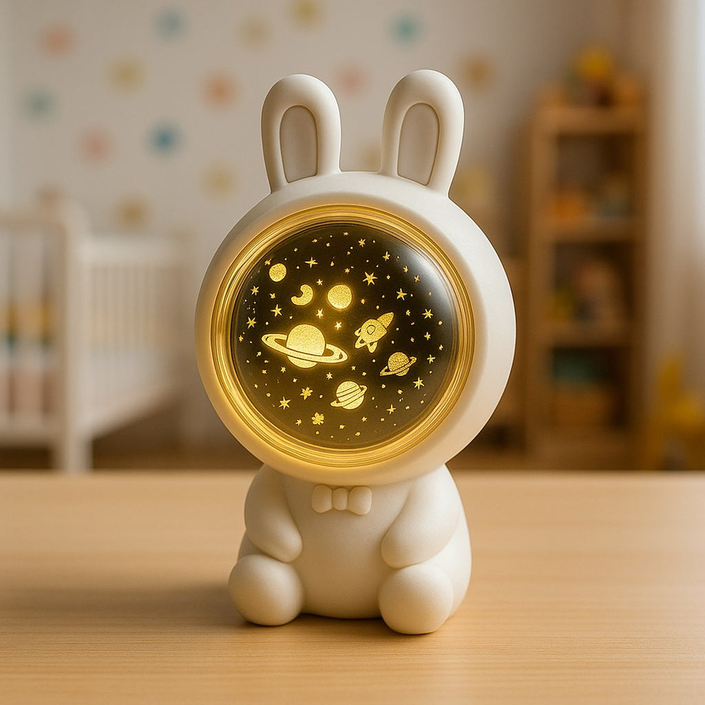 Kinder-Tischleuchte Dekolampe Projektor ASTRONAUT (Akku & USB) - Milagro
