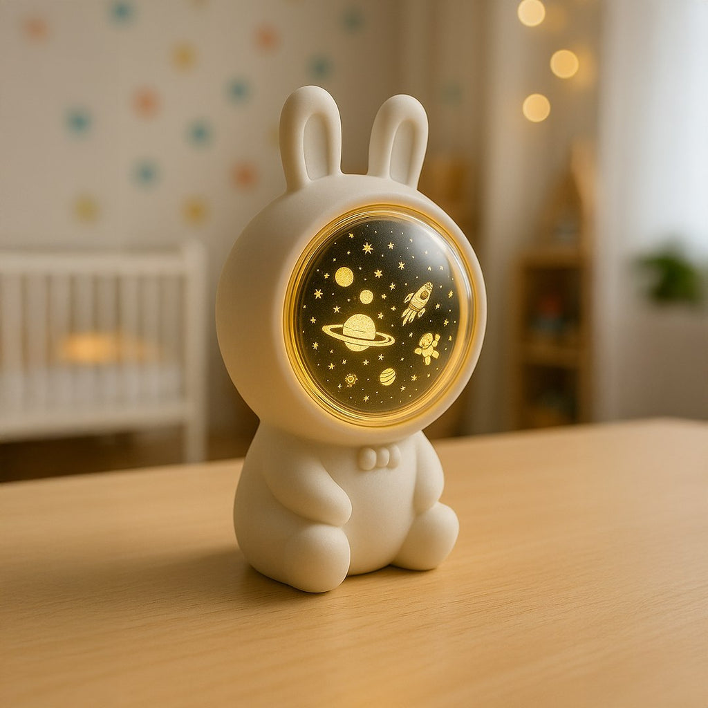Kinder-Tischleuchte Dekolampe Projektor ASTRONAUT (Akku & USB) - Milagro