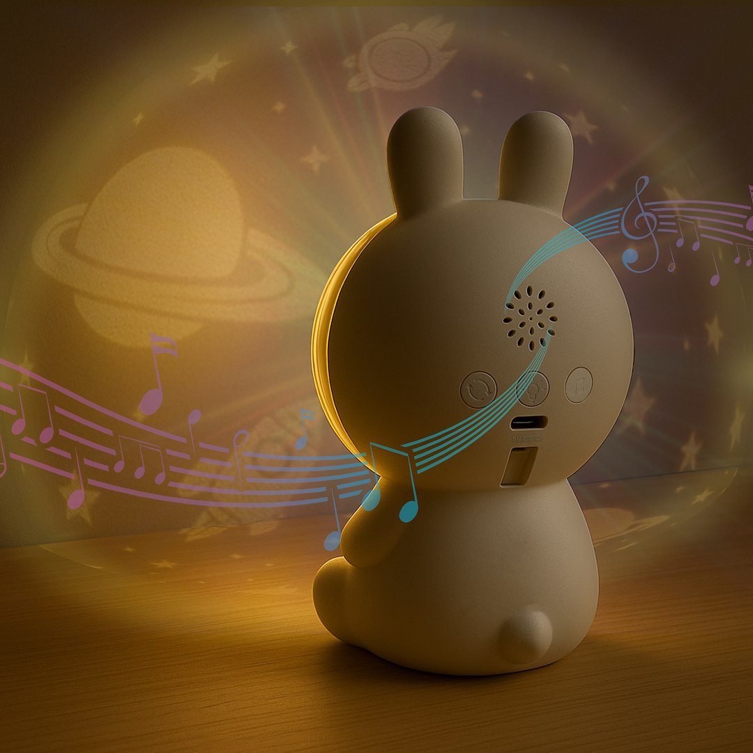 Kinder-Tischleuchte Dekolampe Projektor ASTRONAUT (Akku & USB) - Milagro