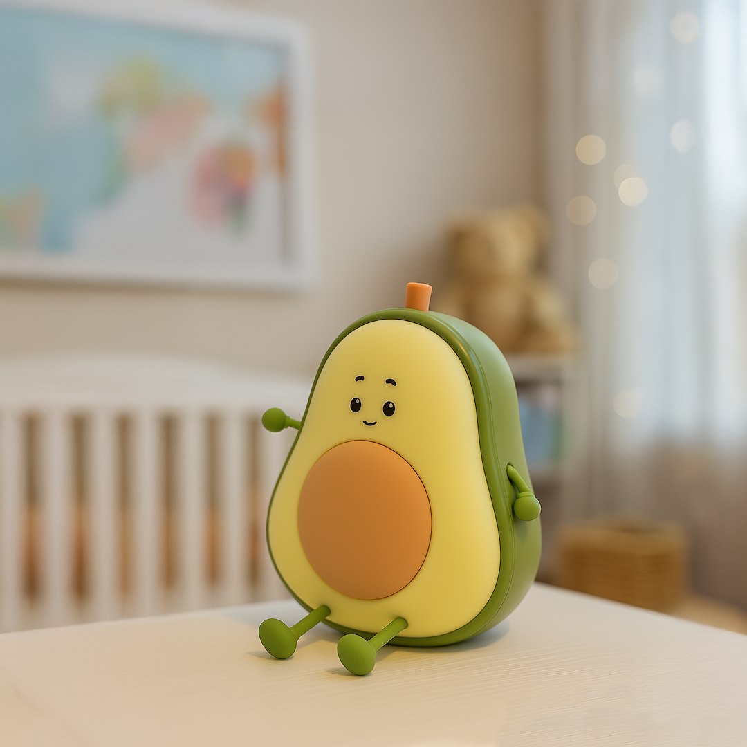 Kinder-Tischleuchte Dekolampe AVOKADO (Akku & USB) - Milagro