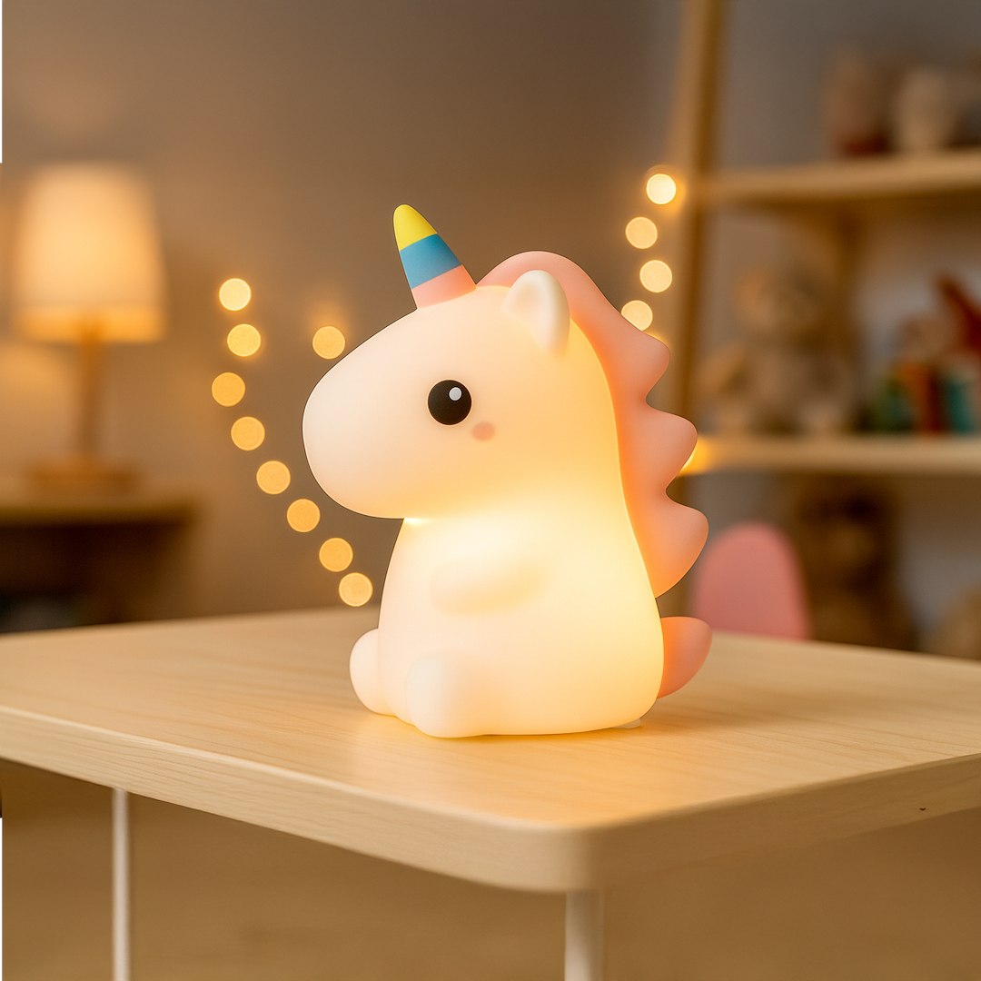 Kinder-Tischleuchte Dekolampe EINHORN (Akku & USB) - Milagro