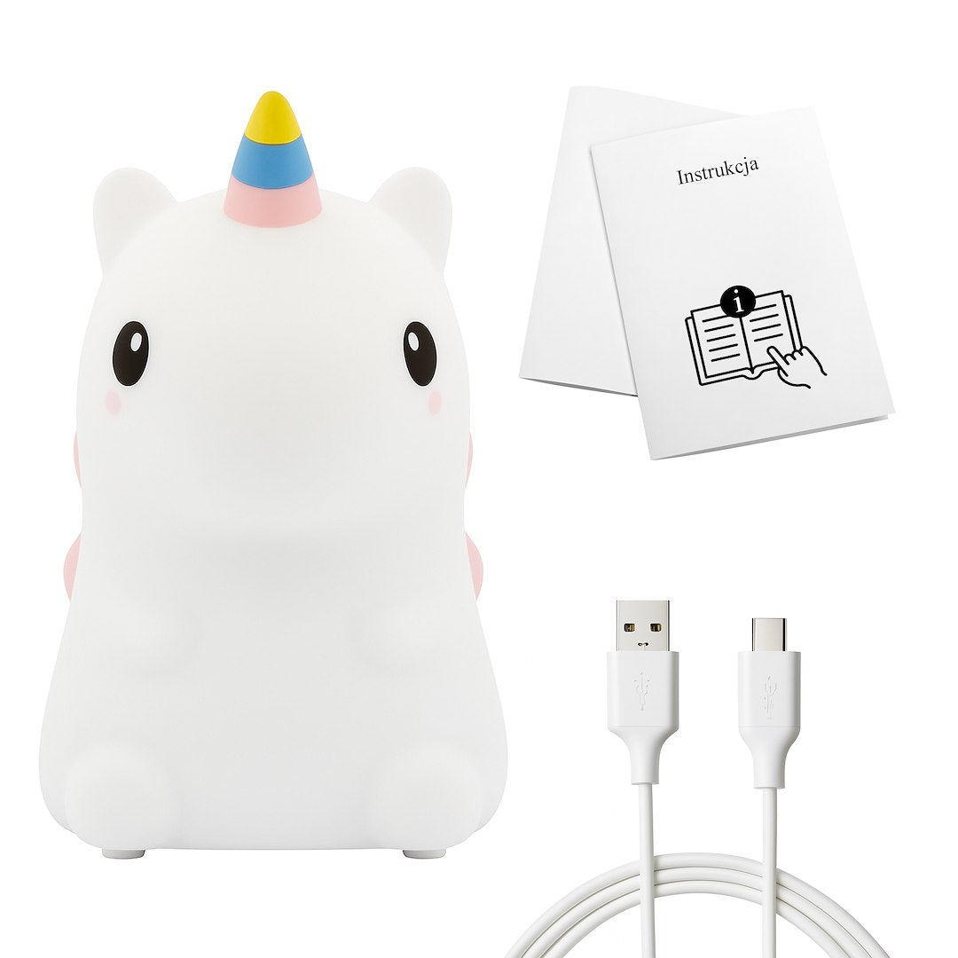Kinder-Tischleuchte Dekolampe EINHORN (Akku & USB) - Milagro