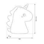 Kinder-Tischleuchte Dekolampe EINHORN (Akku & USB) - Milagro