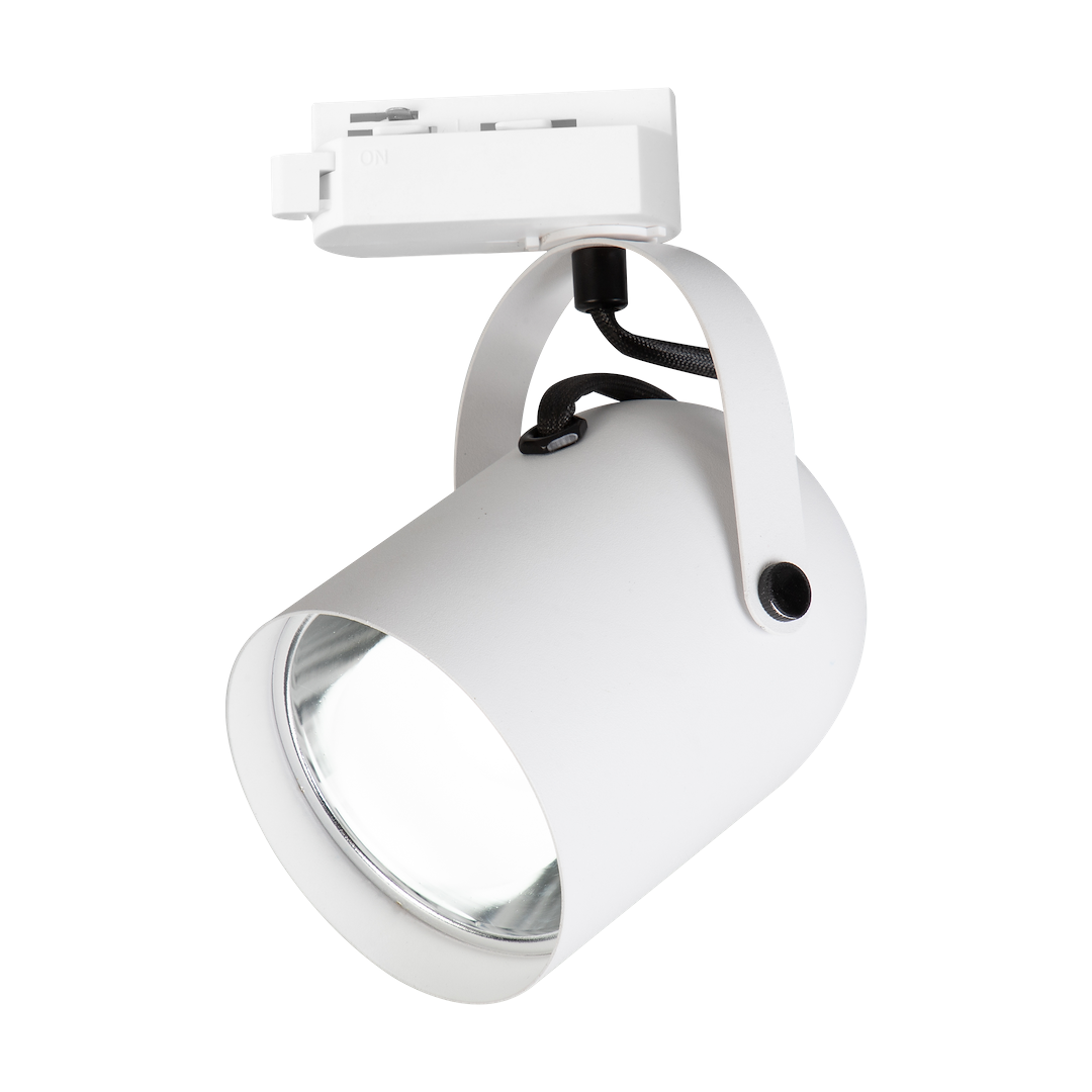 1-Phasen Decken Spot / Strahler QUBER Track Weiß (1x E27) - Milagro