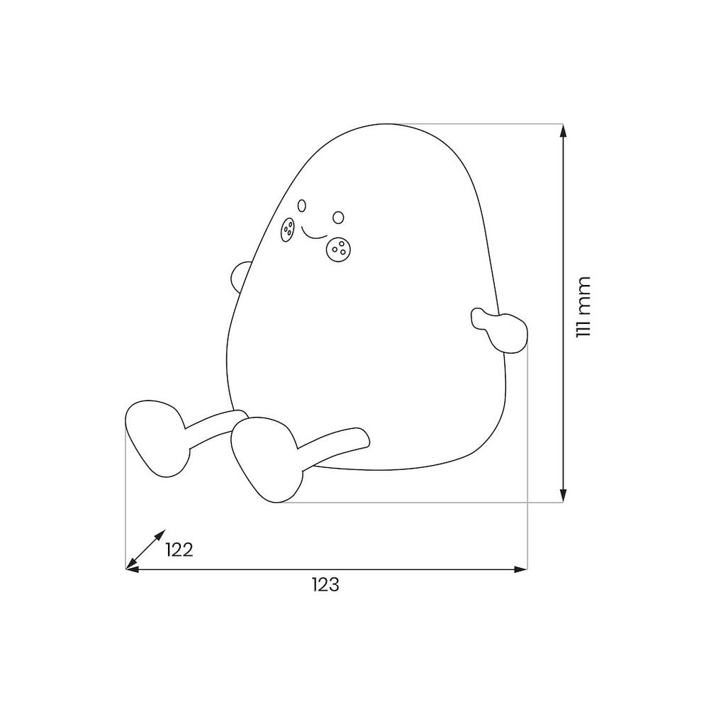 Kinder-Tischleuchte Dekolampe MANGO (Akku & USB) - Milagro