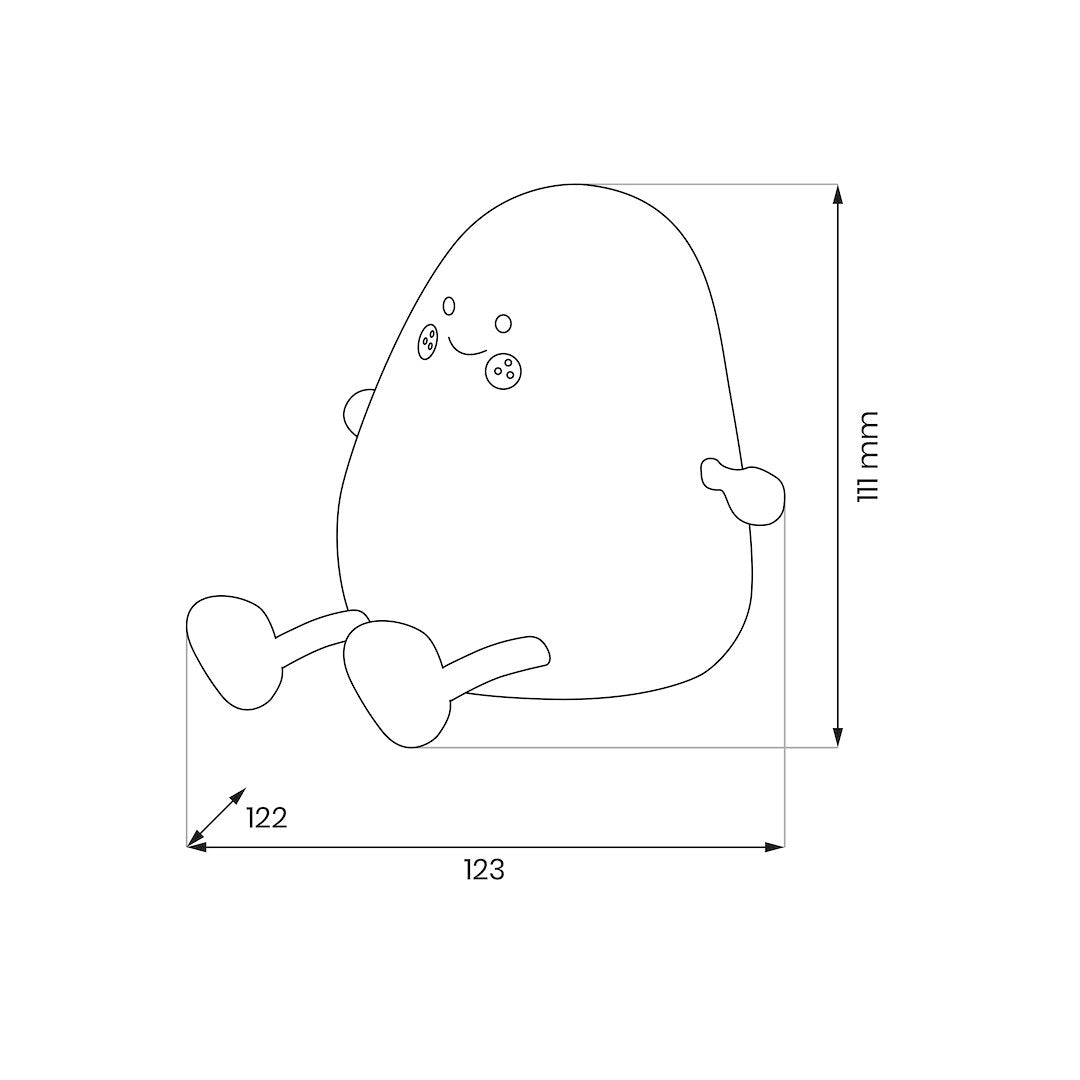 Kinder-Tischleuchte Dekolampe MANGO (Akku & USB) - Milagro