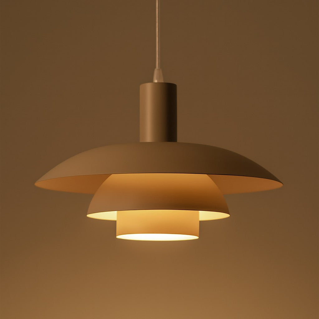 Pendelleuchte FERRO Cashmere & Beige (1x E27) - Milagro