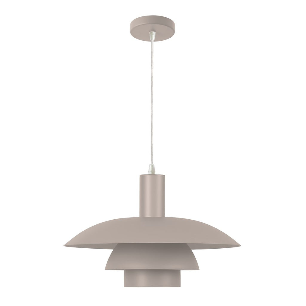 Pendelleuchte FERRO Cashmere & Beige (1x E27) - Milagro