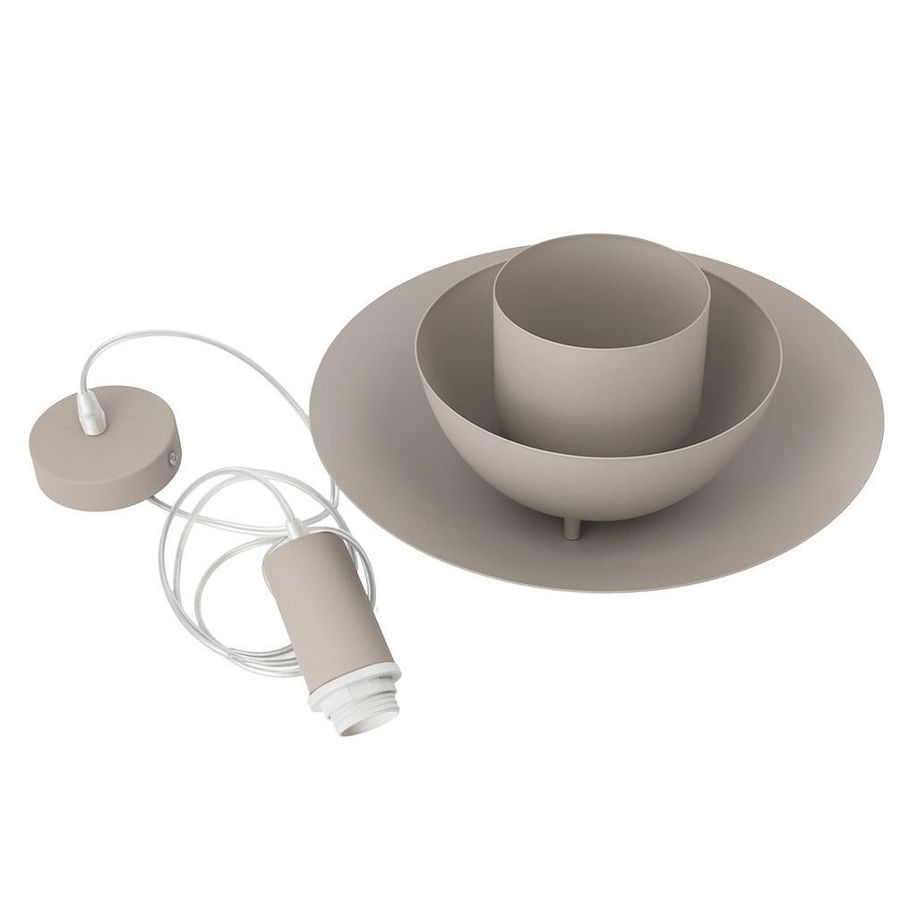 Pendelleuchte FERRO Cashmere & Beige (1x E27) - Milagro