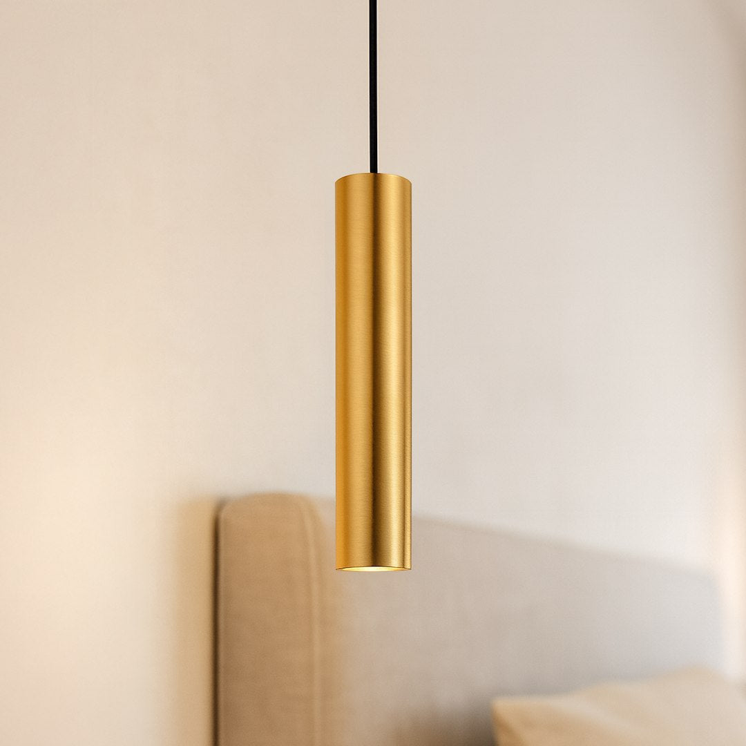 Pendelleuchte GENESIS Schwarz Gold (1x GU10) - Milagro