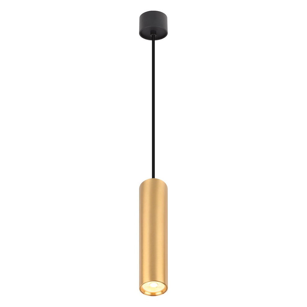 Pendelleuchte GENESIS Schwarz Gold (1x GU10) - Milagro