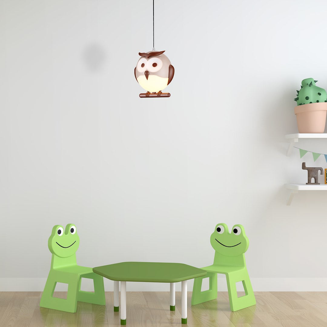 Kinder Pendelleuchte OWL Eule (1x E14) - Milagro