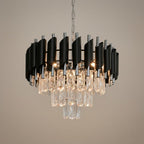 Pendelleuchte / Kronleuchter CRISTAL Chrom (5x E14) - Milagro