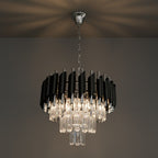 Pendelleuchte / Kronleuchter CRISTAL Chrom (5x E14) - Milagro