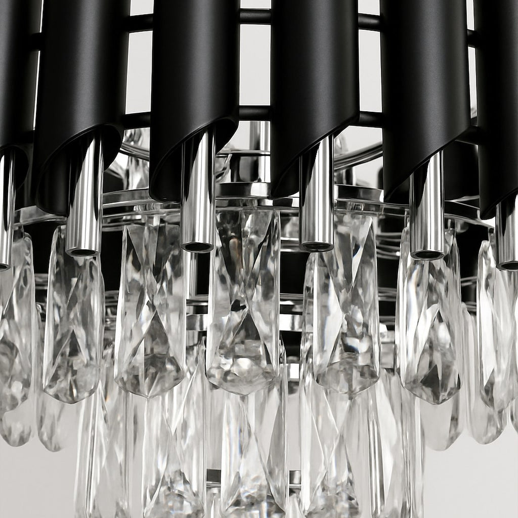 Pendelleuchte / Kronleuchter CRISTAL Chrom (5x E14) - Milagro