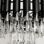 Pendelleuchte / Kronleuchter CRISTAL Chrom (5x E14) - Milagro