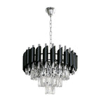Pendelleuchte / Kronleuchter CRISTAL Chrom (5x E14) - Milagro