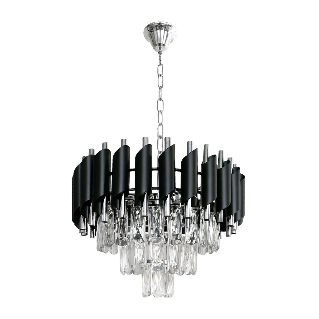 Pendelleuchte / Kronleuchter CRISTAL Chrom (5x E14) - Milagro