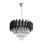Pendelleuchte / Kronleuchter CRISTAL Chrom (5x E14) - Milagro