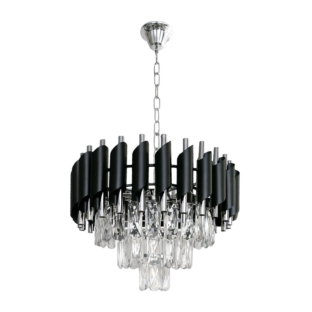 Pendelleuchte / Kronleuchter CRISTAL Chrom (5x E14) - Milagro