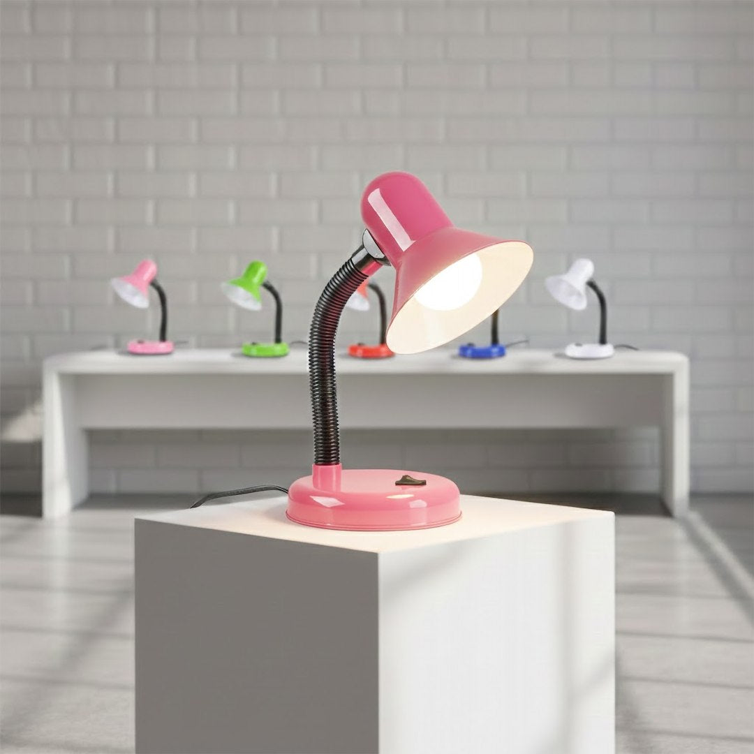Tischleuchte Schreibtisch Mentor Pink (1x E27) - Milagro