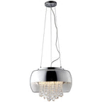 Pendelleuchte LUNA Chrom, Glas (3x E14) LED - Milagro