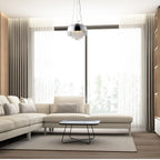 Pendelleuchte LUNA Chrom, Glas (3x E14) LED - Milagro