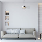 Pendelleuchte LUNA Chrom, Glas (3x E14) LED - Milagro