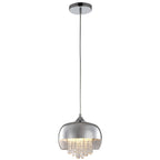 Pendelleuchte LUNA Chrom, Glas (1x E14) LED - Milagro